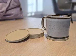 Zen Ring Coaster, Japandi‑style (stackable)