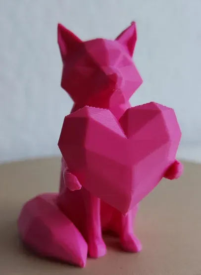 Cute Heart Fox - Japandi Valentine Decor — Фото 5 из 5
