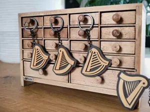 Guinness Harp Keychain