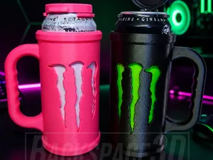 M Inspired Can Holder with Lid (No Supports)