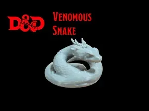 DnD Venomous Snake Miniature