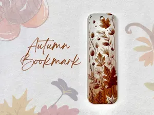 Autumn Bookmark For Book Lovers and Fall Decor