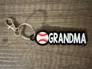 Baseball Softball Grandma Keychain