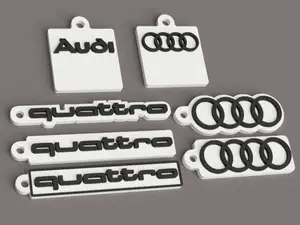 Audi quattro Auto Schlüsselanhänger