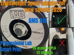 Prof. Lab/Smart Print AMS lite new spool adapter