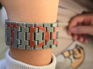 Customizable Bracelet with Double-Sided Text