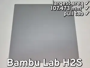 H2S First Layer Adhesion Test ⧸ Bed Cleaning