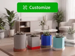 Parametric Geometric Planter & Saucer