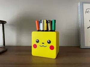 Pen Holder - Pikachu - v2 (AMS ready)