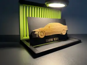 BMW 3-Series E36 - Vertically Layered Car Art