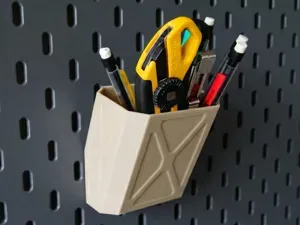 Angled Pocket / Bin / Tool Holder for Ikea Skadis