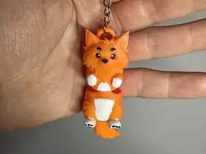 Maine Coon Articulated Flexi Cat Keychain