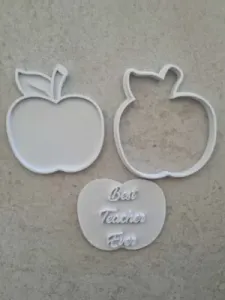 Apple Cookie Cutter and stamp