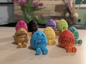 Happy Easter Articulated Eggs