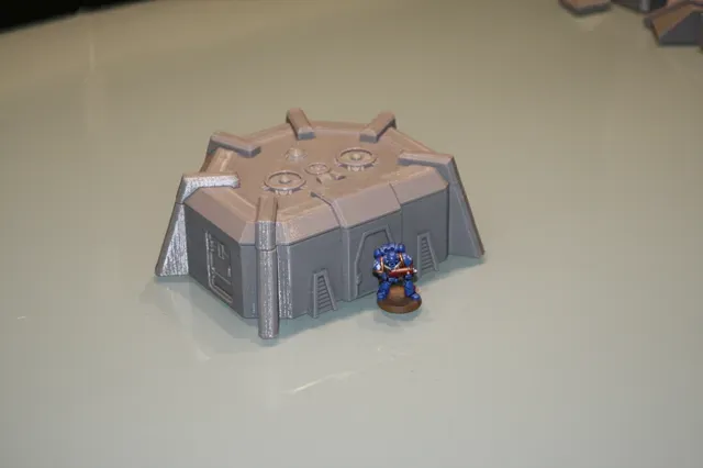Wargaming compatible Bunker and Defence Wall (40k) — Image 6 of 14