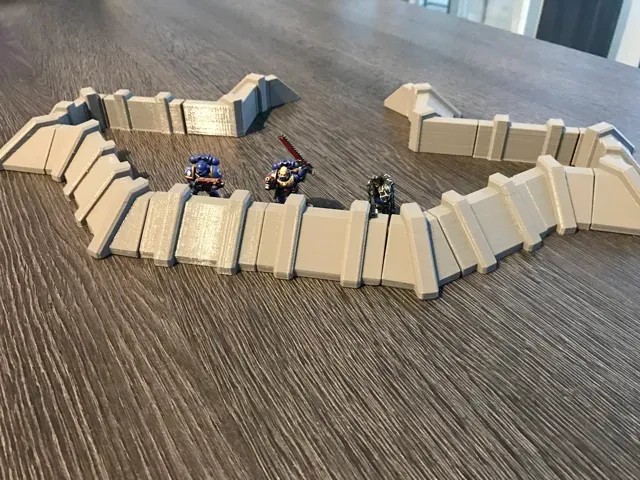 Wargaming compatible Bunker and Defence Wall (40k) — Image 11 of 14