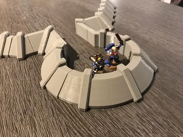 Wargaming compatible Bunker and Defence Wall (40k) — Image 13 of 14