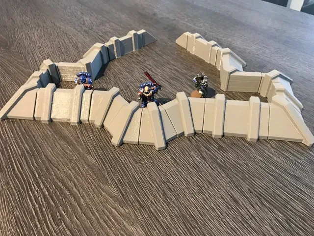 Wargaming compatible Bunker and Defence Wall (40k) — Image 12 of 14