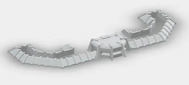 Wargaming compatible Bunker and Defence Wall (40k) — Image 8 of 14