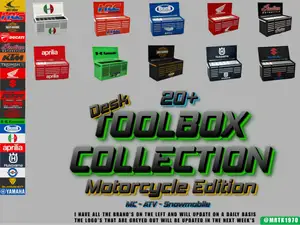 Desk Toolbox Motorcycle Edition MC HD Vespa KTM