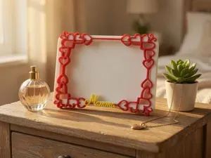Cornice per Foto "Mamma" con Cuori in 3D