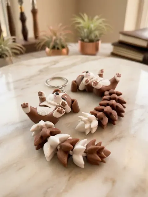 Fluffy Tail Cute Flexi Puppy - Toy / Keychain — Image 7 of 10