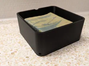 Self-Draining Soap Dish with Optional Lid