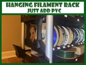 Hanging Filament Rack - Add 1" PVC Pipes
