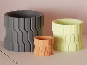 Geometric Plant Pot. Modern Design. Strong Planter
