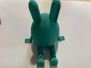 Oeuf articulé lapin