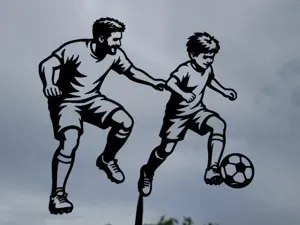 Soccer Dad Training Future Champion