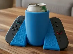 Switch 2 JoyCon Grip Can Holder Hexagon