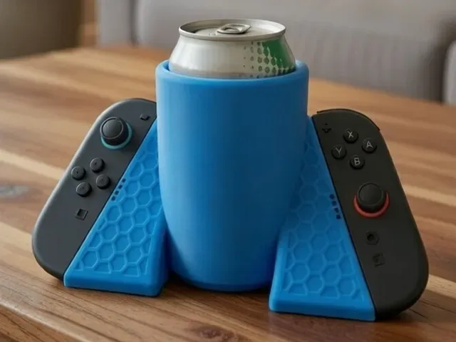 Switch 2 JoyCon Grip Can Holder Hexagon