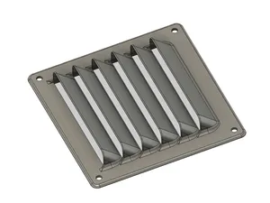 Louvres Air Vent Grill Fan 120mm