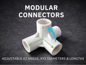 Customizable 3&4-Way Connector – Adjustable Tilt