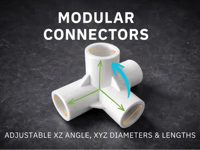 Customizable 3&4-Way Connector – Adjustable Tilt