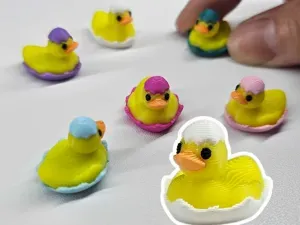 Cute Little Hatching Duck | Duckling in Eggshell