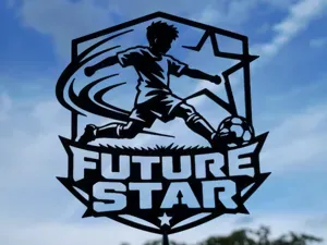 Future Star Soccer Wall Art Decor