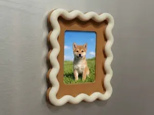 Wavy Picture Frame with Wibble Rings - Instax Mini