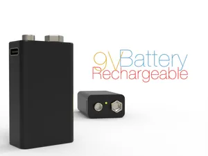Rechargeable 9V 1000mAh Battery