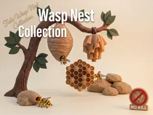 Fake Wasp Nest Collection - No-Kill Bug Off