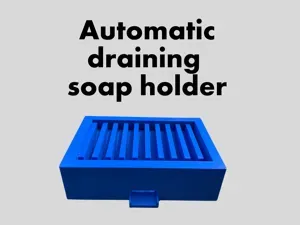 Self draining soap holder