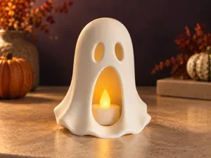 Ghost LED Tealight Holder – Halloween Decor