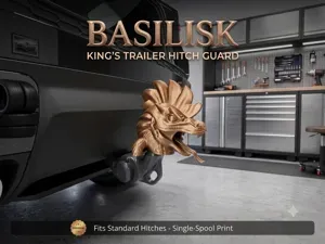 Basilisk Dragon Tow Hitch Cover