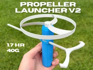 Flying Propeller Launcher V2 - Pull Copter