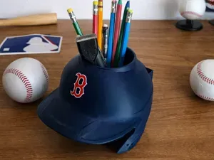 Boston Baseball Mini Helmet Desk Organizer / Caddy