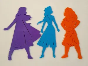 Paquete 3 de Arte de Pared de Princesas Disney