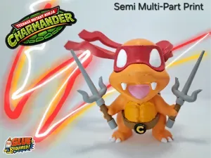 Charmander as Raphael – TMNT Halloween Diorama