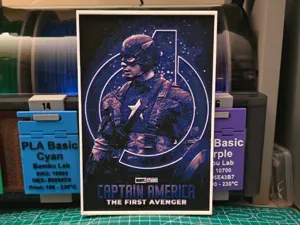 Captain America: The First Avenger - Hueforge Art
