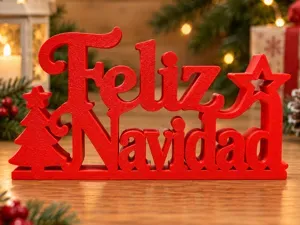 Feliz Navidad Christmas Standing Decoration